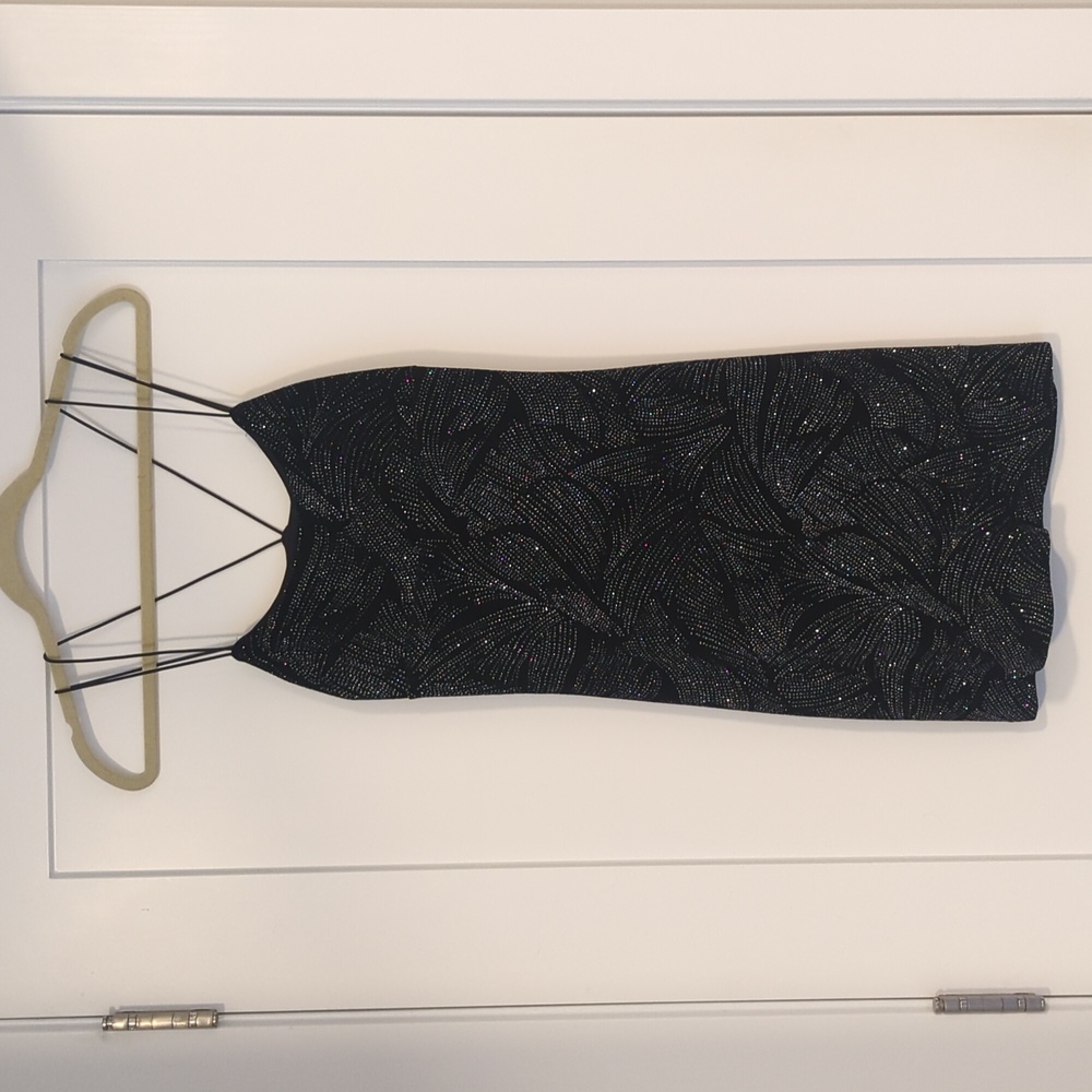 Black glittery dress